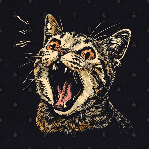 Shocked Cat by OscarVanHendrix